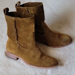 Frye Brown Suede Ankle Boots